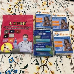 Motion Sickness Relief Wristbands and Kits